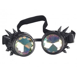 Steampunkbrille mit Prismagläsern